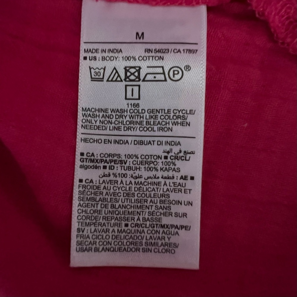 Old Navy M Bright Pink Shirred Sleeveless Midi Dress - Picture 6 of 6